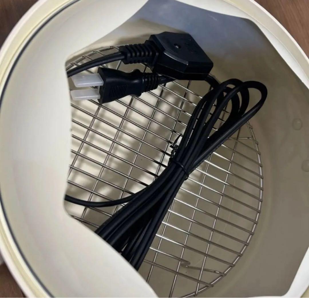 【未使用】BRUNO オーバルホットプレート グリルポット グレージュ／ホワイト