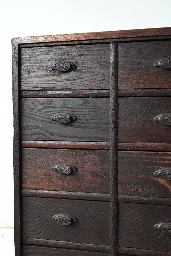 ② 店舗什器 引出 古家具 古道具 古美術 骨董 アンティーク 箪笥 抽斗