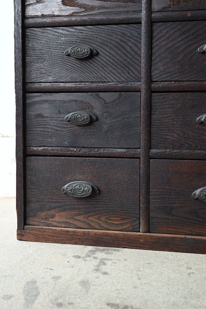 ② 店舗什器 引出 古家具 古道具 古美術 骨董 アンティーク 箪笥 抽斗