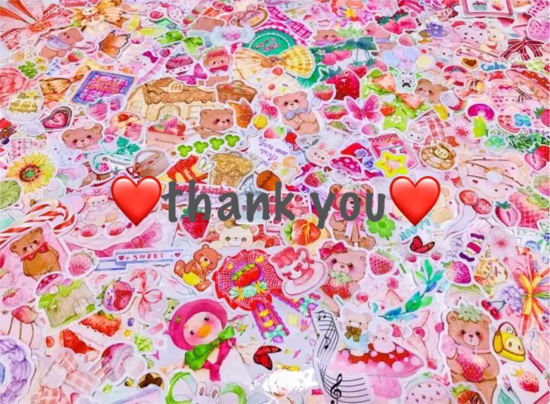 可愛いい❤️❤️フレークシール( ⸝⸝•ᴗ•⸝⸝ )くまさんといちごがいっぱい♡♡