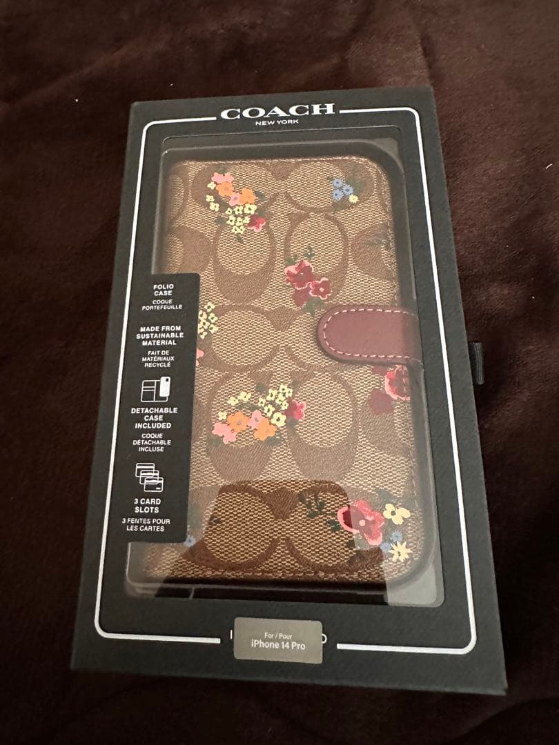 ★本日削除★COACH iPhone 14 Pro 用 花柄ケース　新品　未使用
