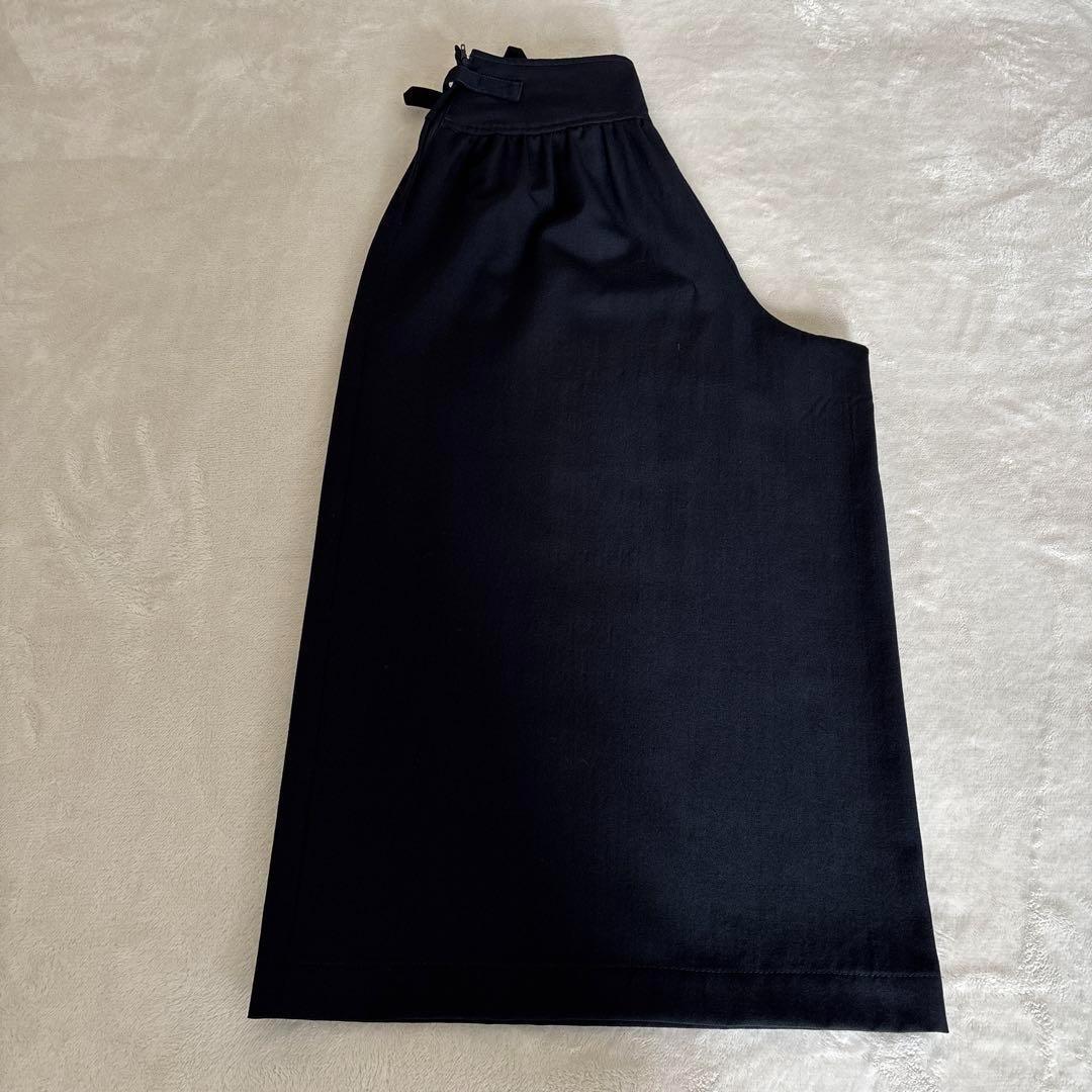 トリコ コムデギャルソン ビンテージ ワイド パンツ スカーチョ ギャザー 濃紺