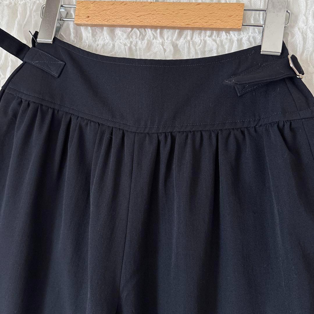 トリコ コムデギャルソン ビンテージ ワイド パンツ スカーチョ ギャザー 濃紺