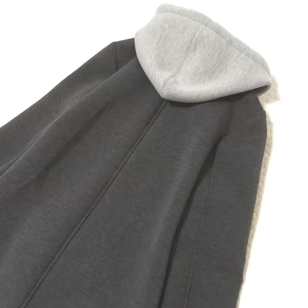 極美品✨ZARA デタッチャブルフードコート ロング チェスター コントラスト