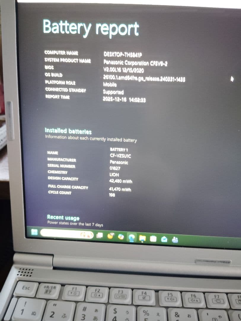 Let's note CF-SV9 RDAVS 、M8GB、SSD256GB