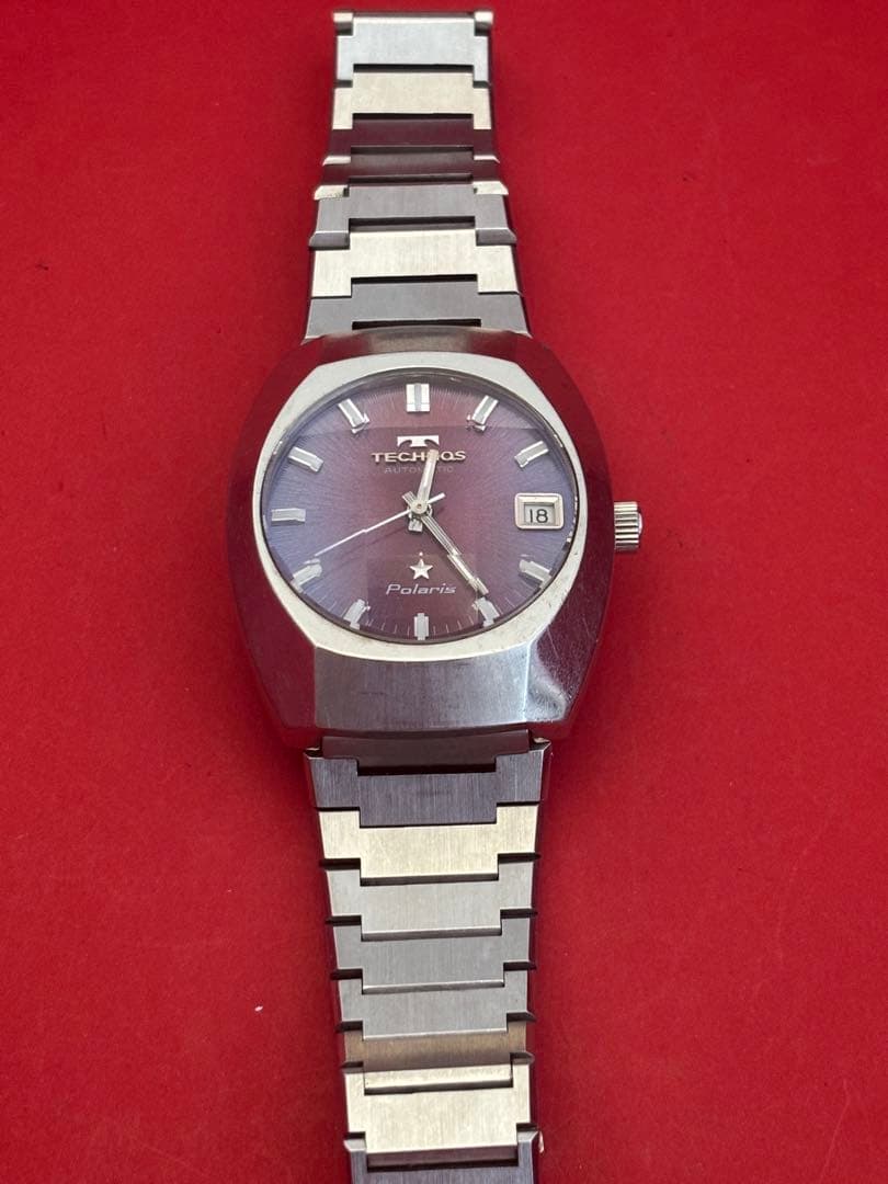 TECHNOS テクノス 自動巻き ヴィンテージ 稼働品 腕時計