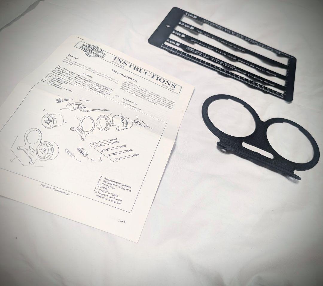 送料込み　ビンテージハーレー　デュアル　メーターブラケット　未使用品　XL XR