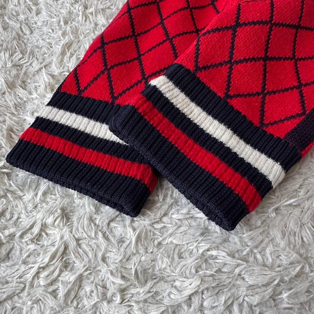 アンパスィ 防風ブルゾン ニットジャケット ジップ ハイネック ゴルフウェア M