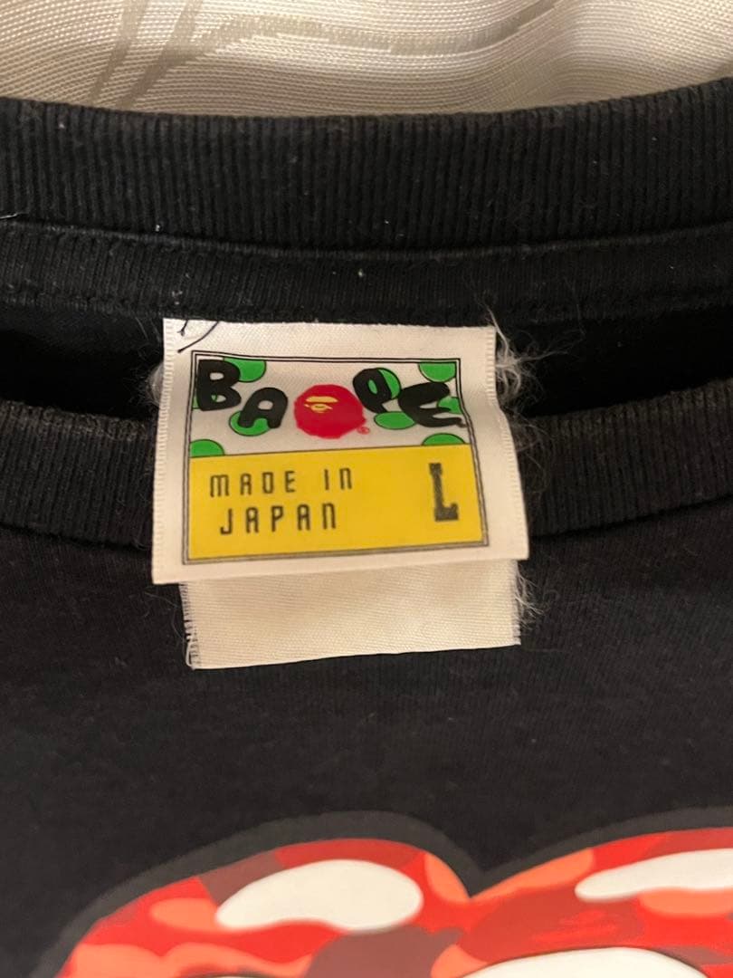 【2012年製】bape ローリング・ストーンズ Tシャツ L 日本製