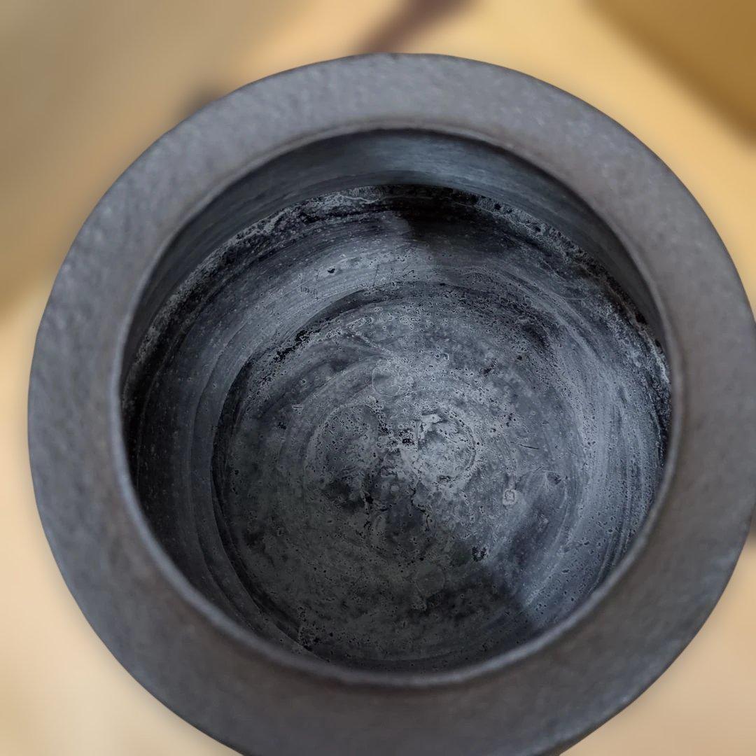 富士釜　菊地政光作 浜松地紋 　茶道具　茶道　釜　木箱　美品