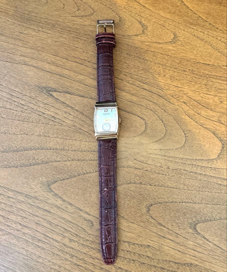 【電池交換済】CIRCA 23K GP サーカ腕時計 クォーツ　スモセコ