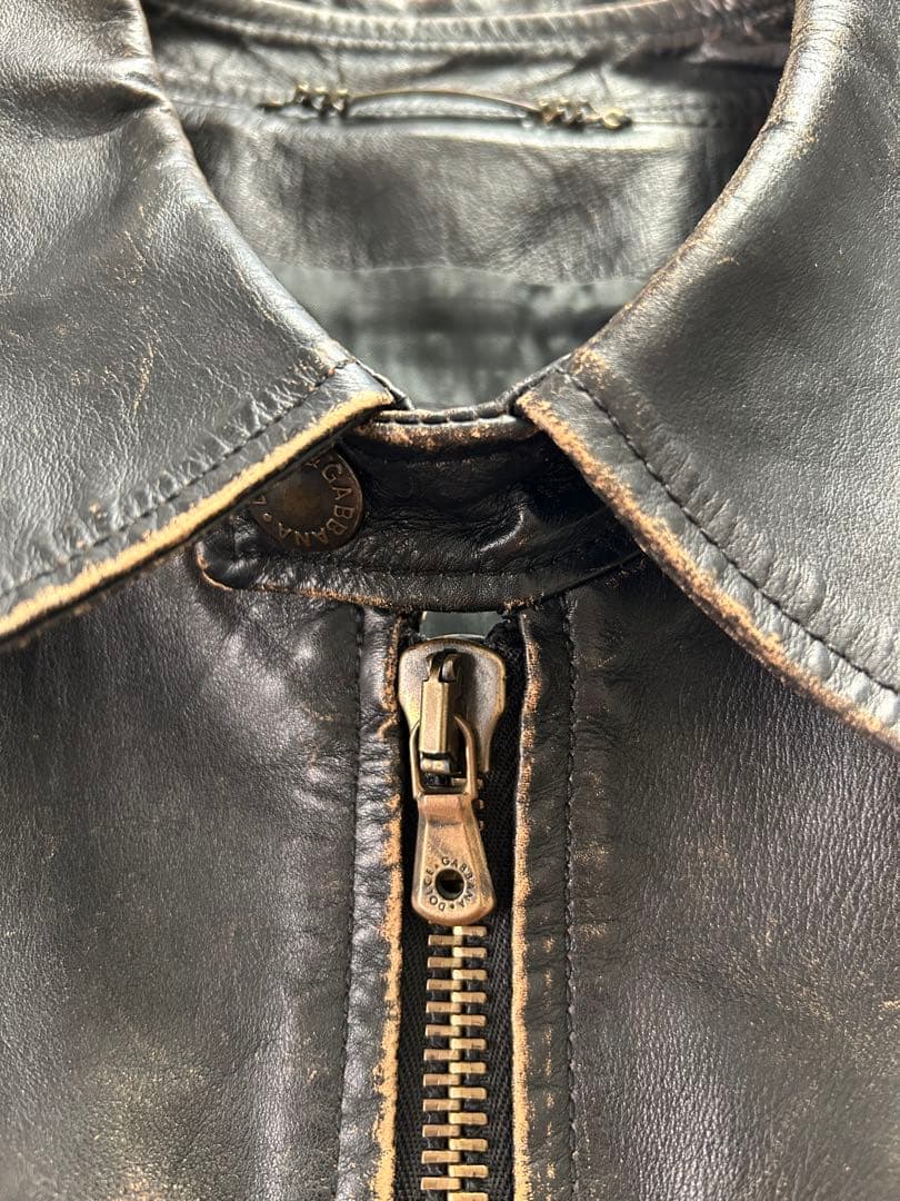 Dolce&Gabbana レザーブルゾン