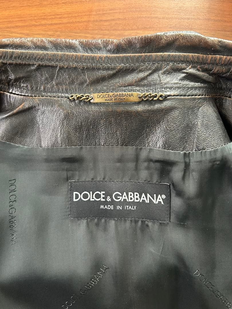 Dolce&Gabbana レザーブルゾン
