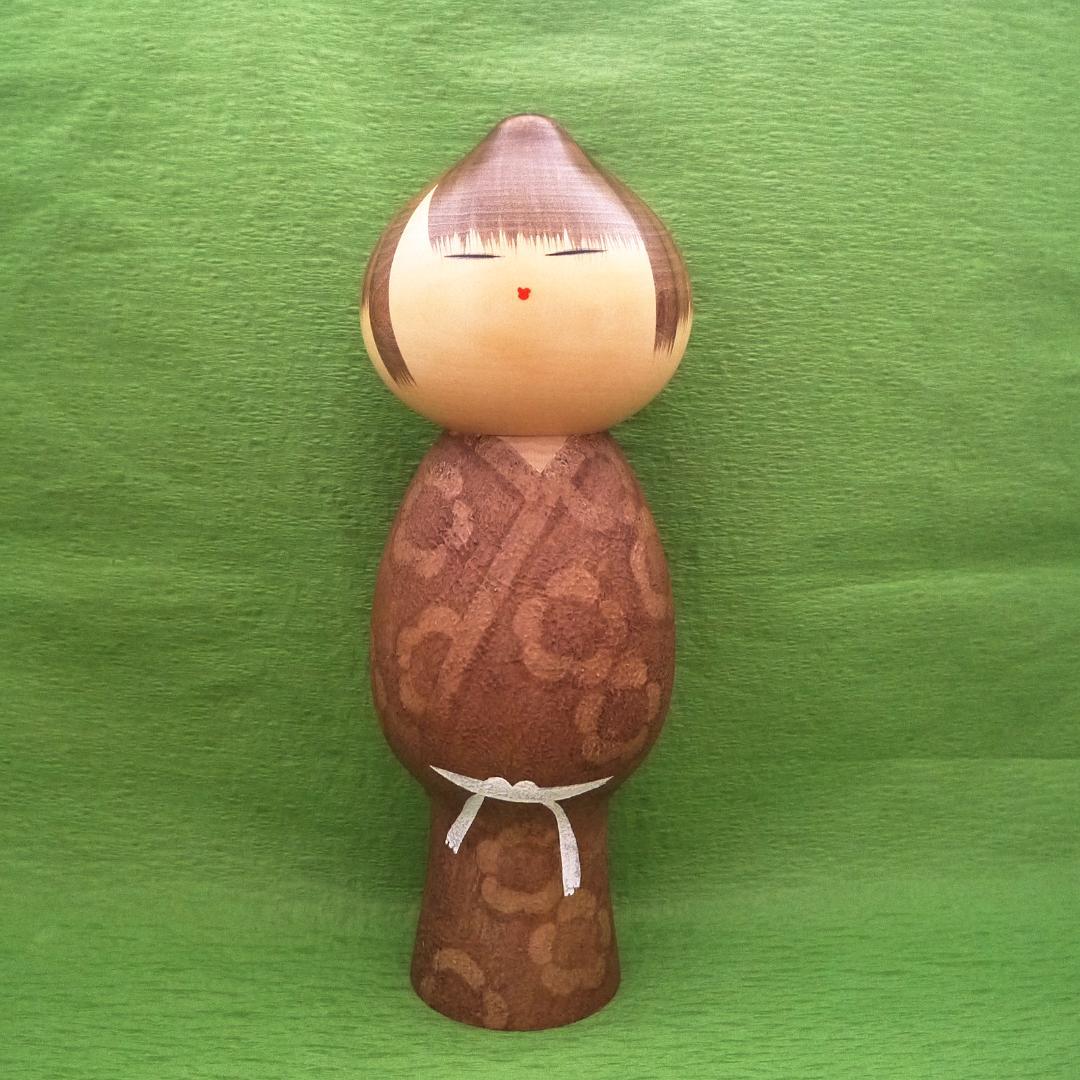 創作こけし 36.5cm 渡辺正雄 無心 Sosaku Kokeshi Doll