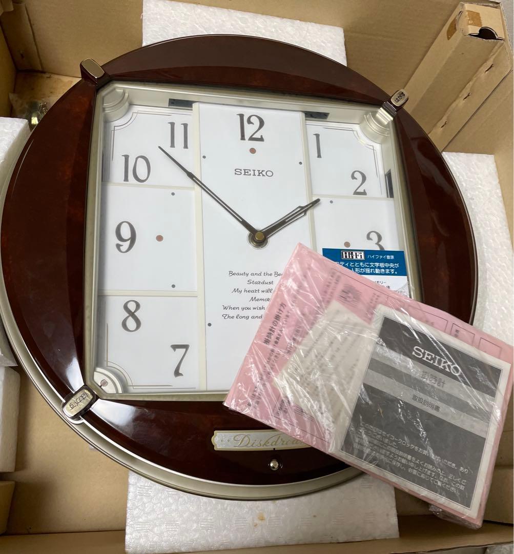 【美品⭐︎未使用】ディスクドリーム　re544b からくり時計　メロディ　掛け時計