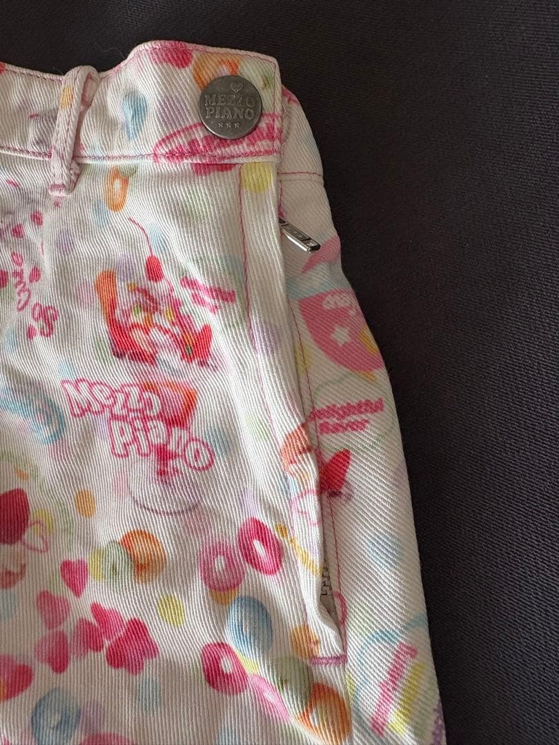 メゾピアノ平成レトロ Y2K スイーツ柄スカート130