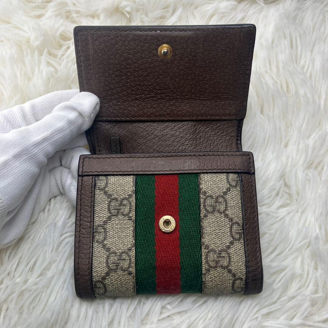 スイカ様✨グッチ　三つ折り財布　オフィディア　マーモント　シェリーライン　PVC