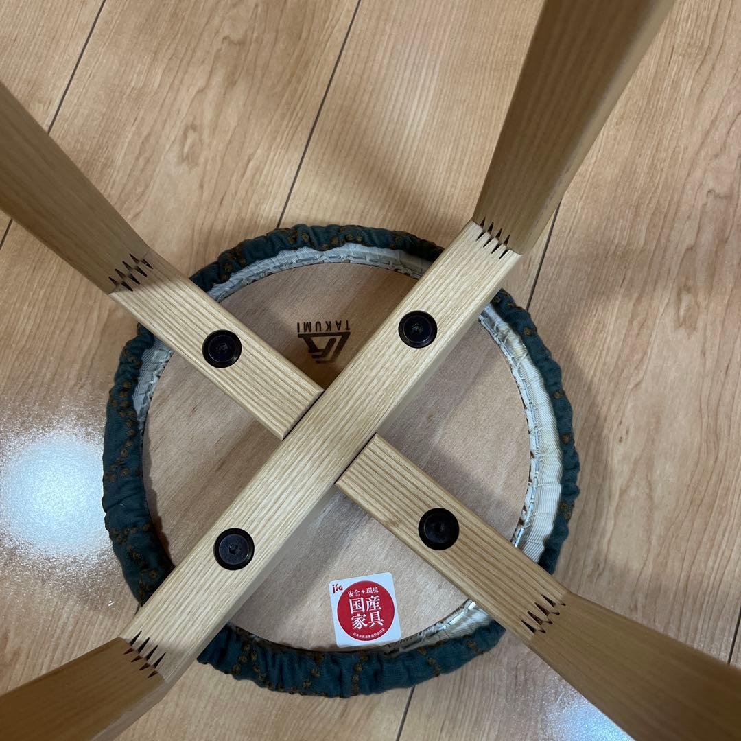 マッシュルームスツール　匠工芸　Lサイズ　ミナペルホネン　タンバリンカバー