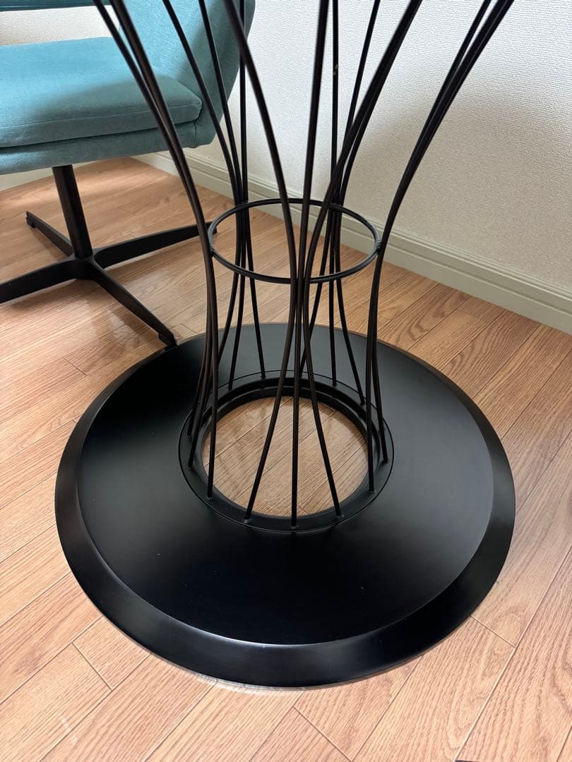 ニトリ DTコルナ ウォルナット 円形テーブル