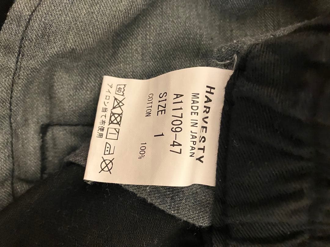 HARVESTY サーカスパンツ ブラック size1