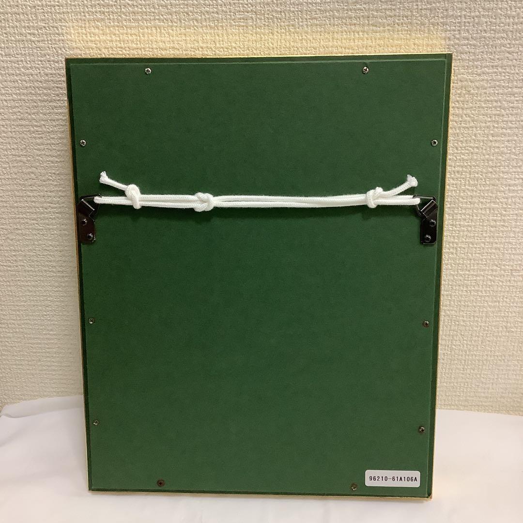 7795⑧マイセン　金色フレーム 陶板画 花と果物