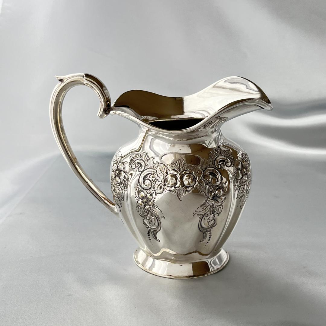 【Pinder Brothers】 ローズのティーセット 3点 薔薇のレリーフ