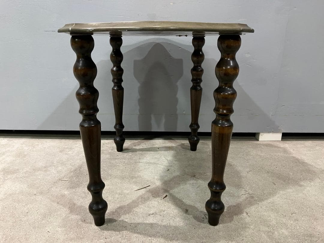 『イタリア製』サイドテーブル ナイトテーブル テーブル コンソール 花台 象嵌