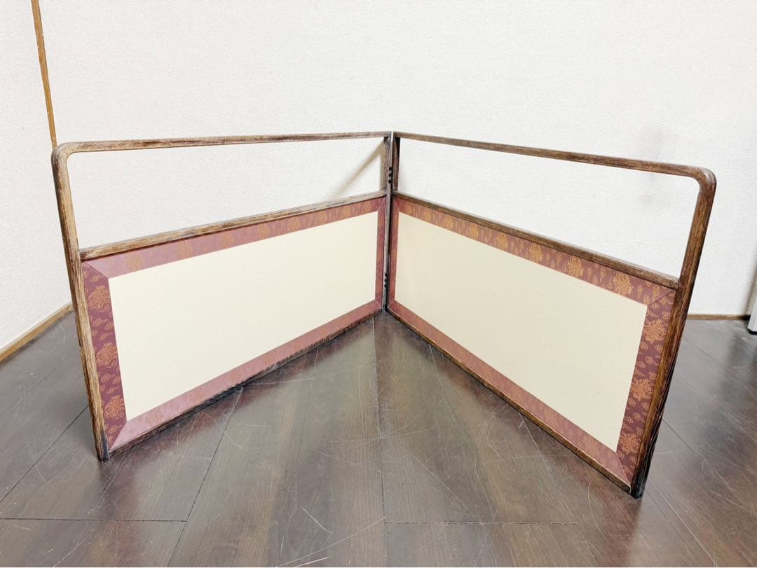 茶道具 桑缘 雲鵬 風炉先屏風 裏白 上透かし 両面使い 茶室道具