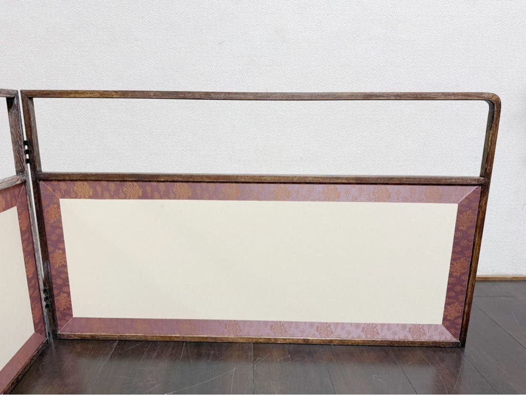 茶道具 桑缘 雲鵬 風炉先屏風 裏白 上透かし 両面使い 茶室道具