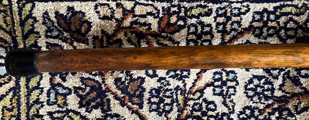 ステッキ杖【スネークウッド、12金】