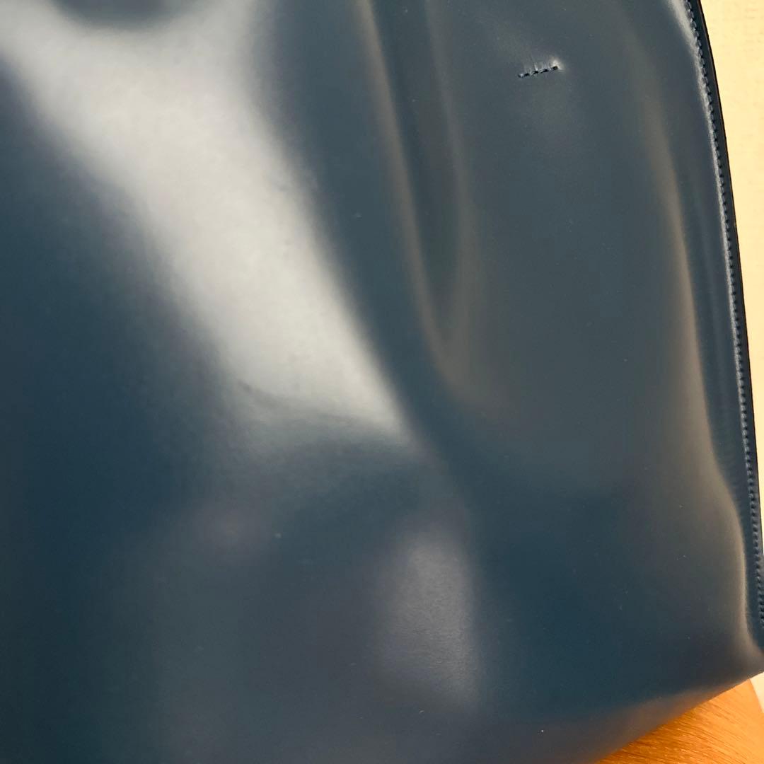 MARNI MUSEO ネイビー レザートートバッグ