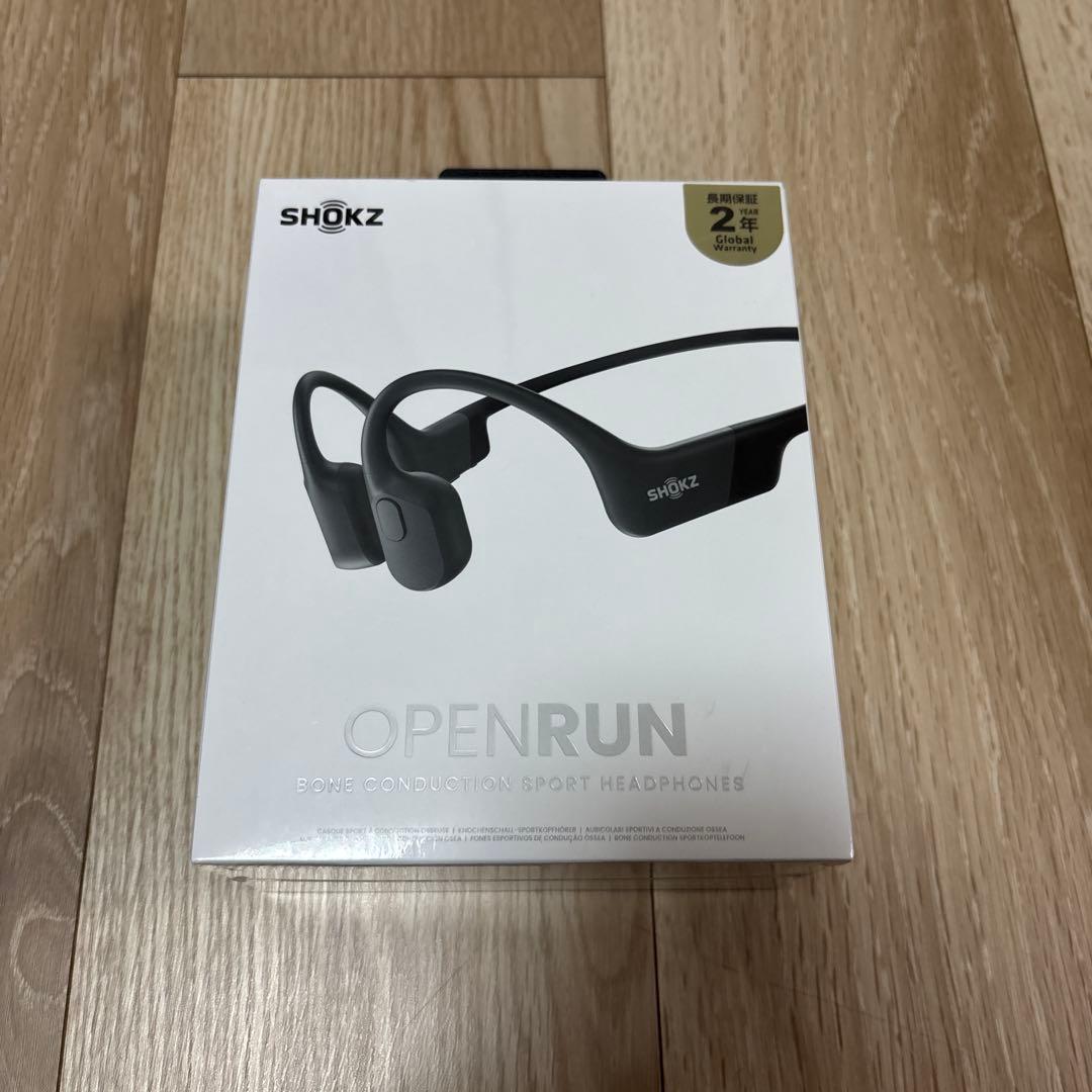 【値下げ】新品未開封　SHOKZ OpenRun骨伝導イヤホン ブラック