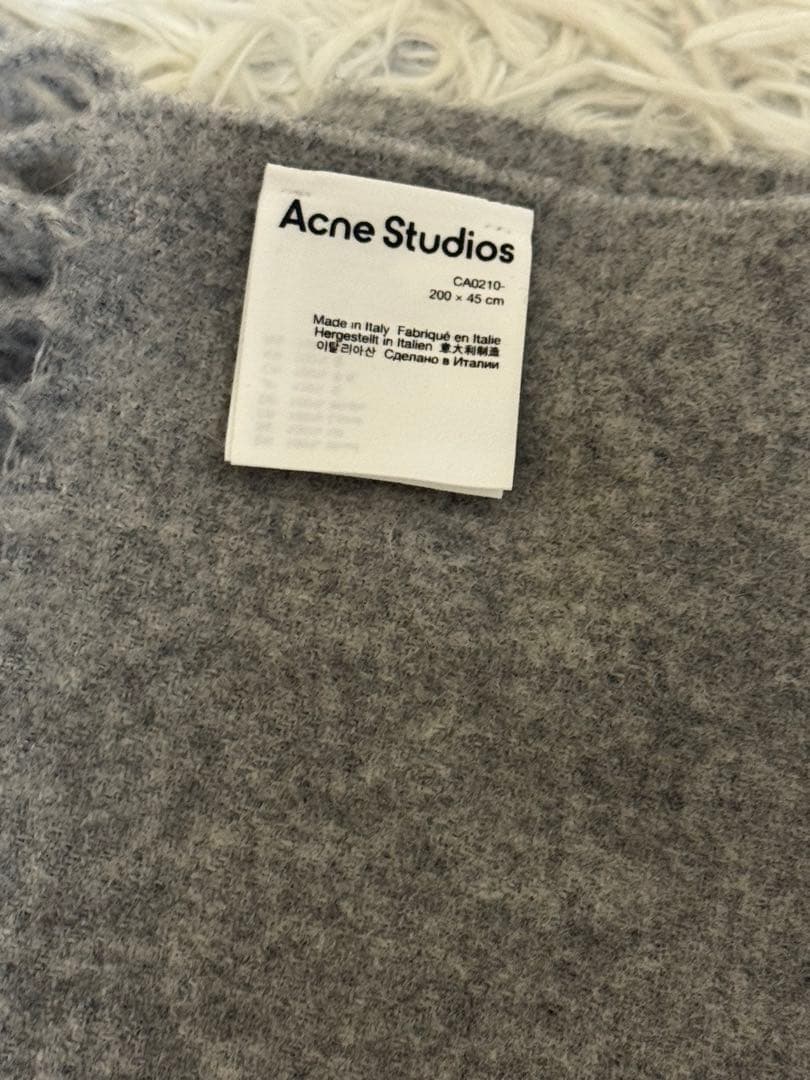 Acne Studiosマフラー　グレー