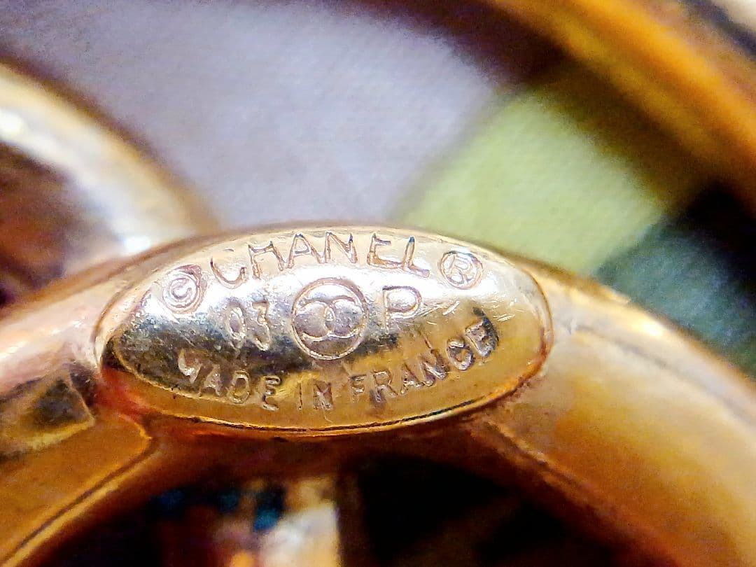 CHANEL シャネル　 ココマーク サークル ブローチ　ヴィンテージ