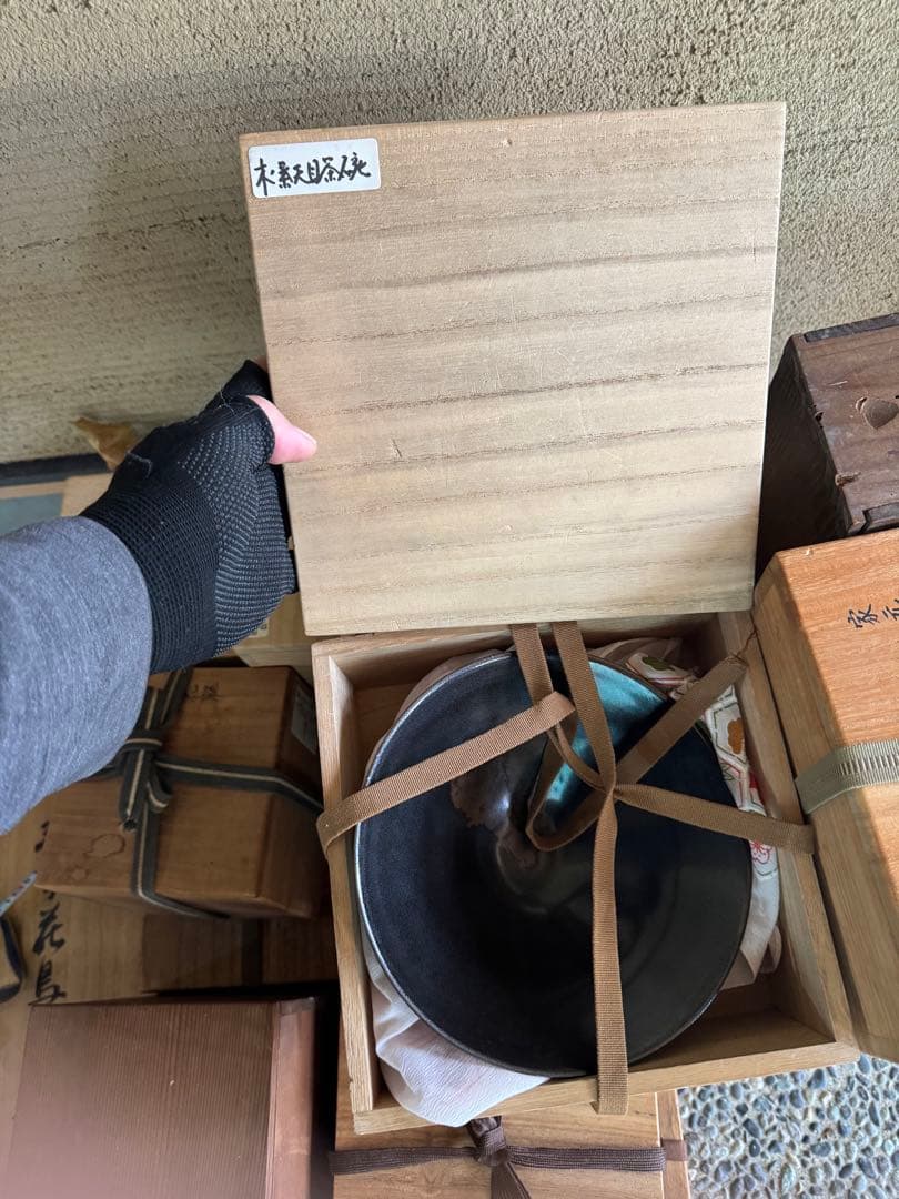 ‼️リサイクルFORT‼️BLACKフライデー②‼️中国の木葉文黒茶碗‼️激安します‼️