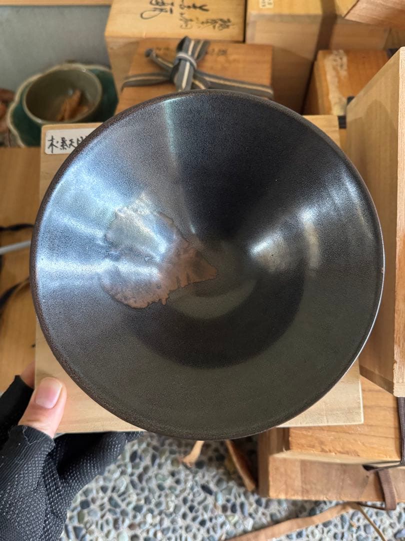 ‼️リサイクルFORT‼️BLACKフライデー②‼️中国の木葉文黒茶碗‼️激安します‼️