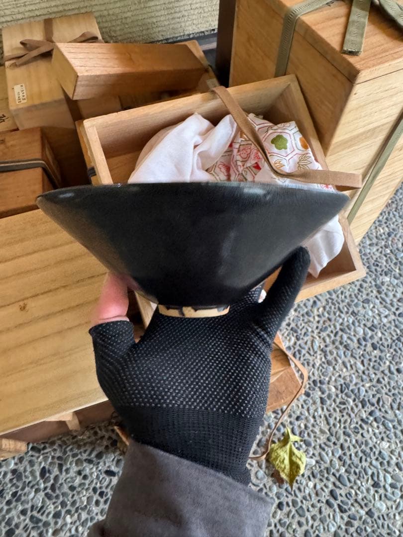 ‼️リサイクルFORT‼️BLACKフライデー②‼️中国の木葉文黒茶碗‼️激安します‼️