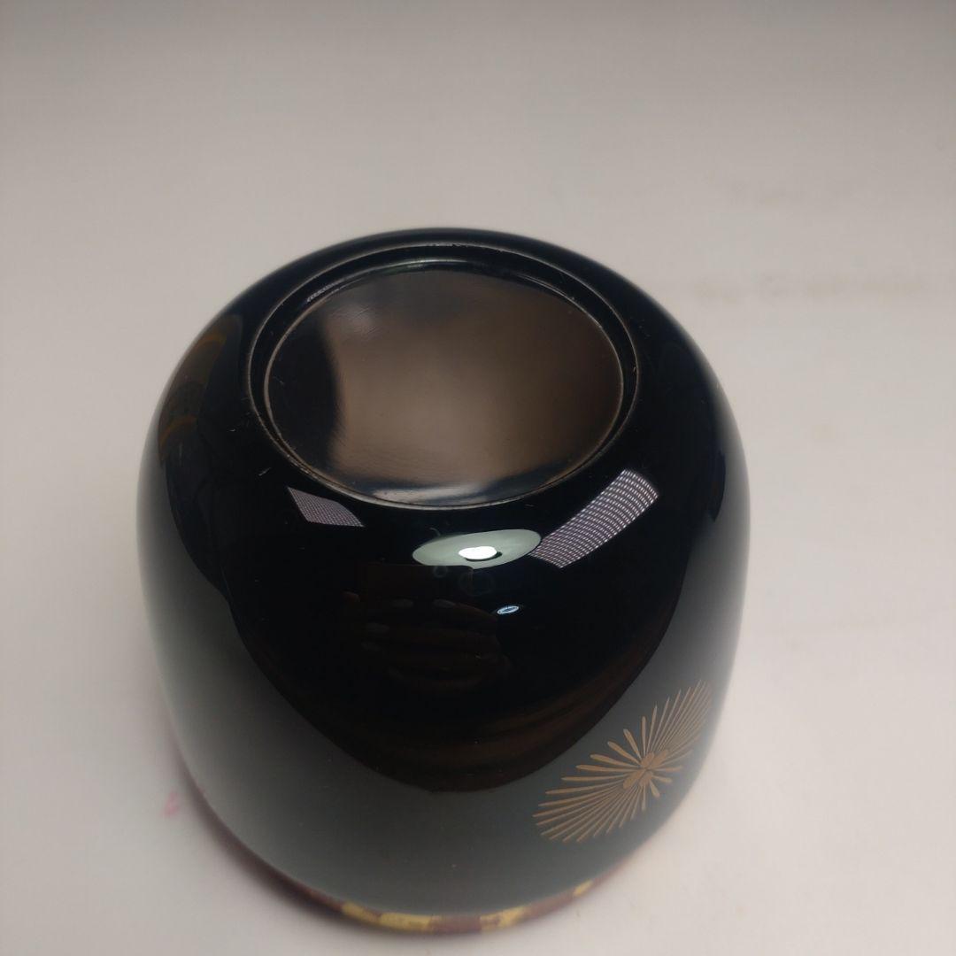 イ162 棗『而妙斎好唐松蒔絵　大棗』『中林香雪　共箱』茶道具　漆塗