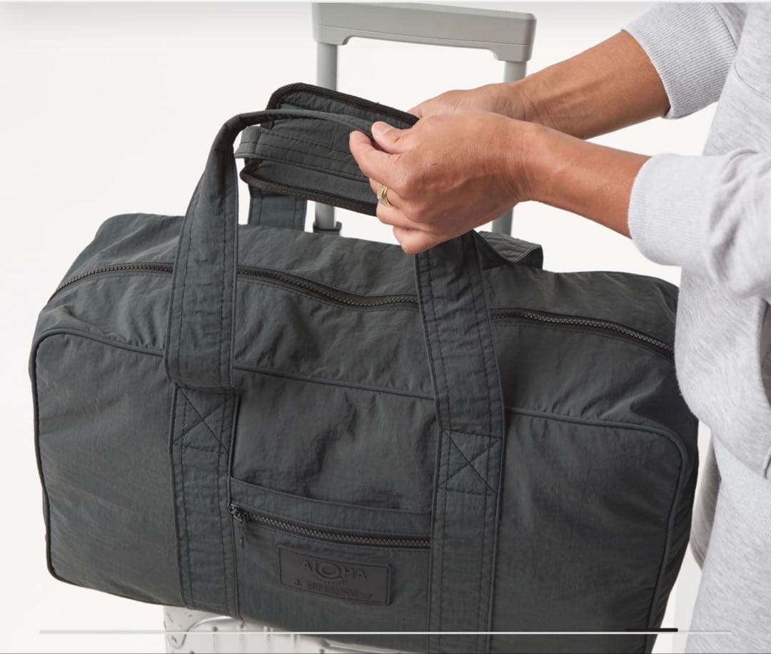 アロハコレクション☆aloha collection☆ボストンバッグ 旅行鞄 黒