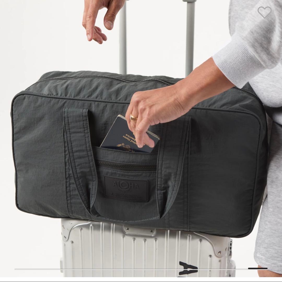 アロハコレクション☆aloha collection☆ボストンバッグ 旅行鞄 黒