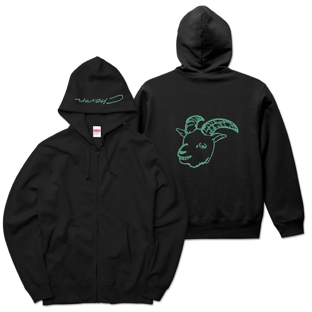 【未使用】Chevon ジップパーカー　フーディ　XL ※受注生産限定