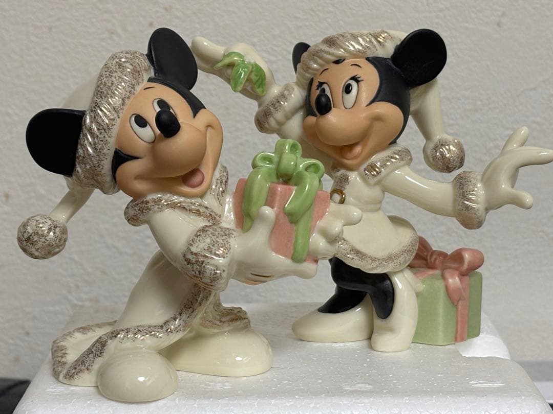 クリスマス　ミッキー&ミニー　レノックスLENOX