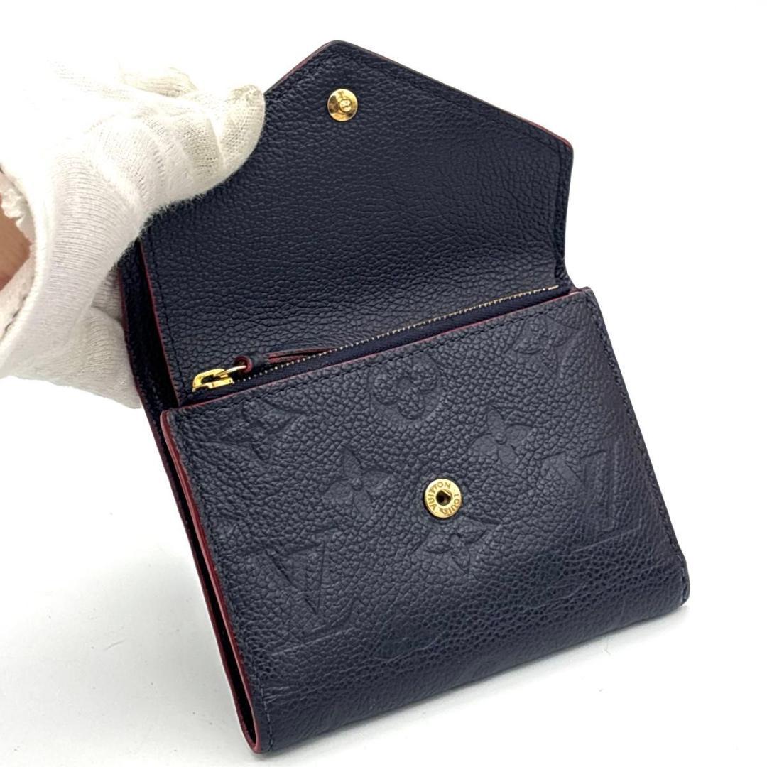 ルイヴィトン アンプラント ヴィクトリーヌ マリーヌルージュ 三つ折り財布