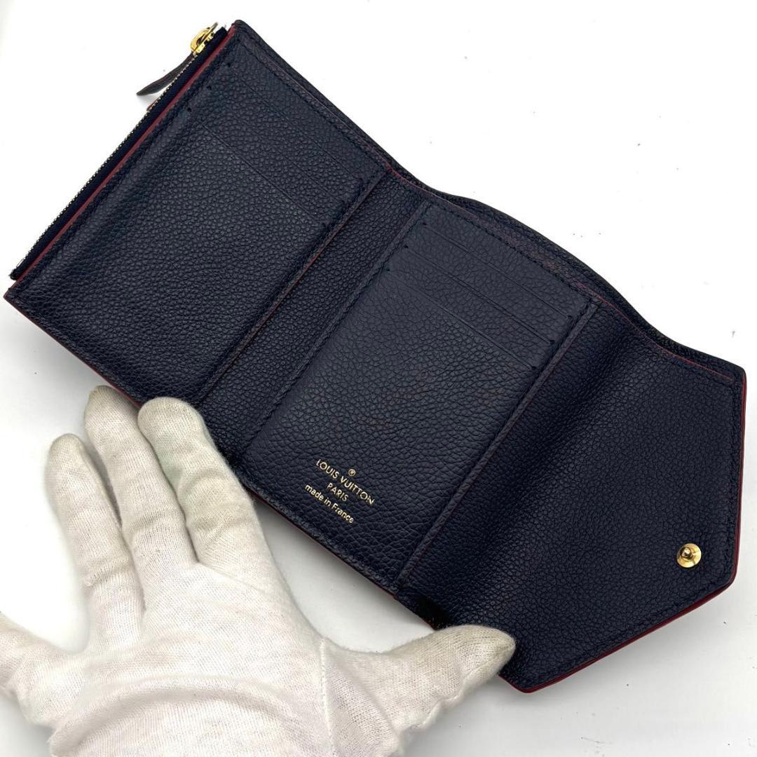 ルイヴィトン アンプラント ヴィクトリーヌ マリーヌルージュ 三つ折り財布