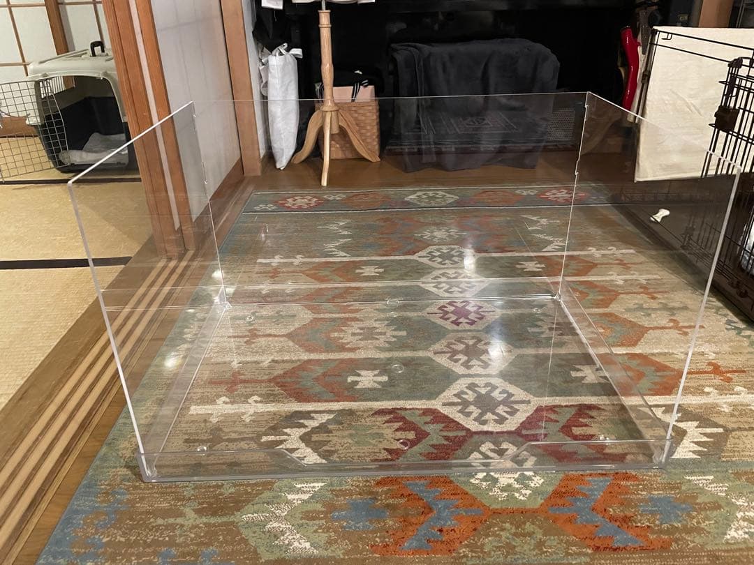 犬用トイレガード ハイタイプ クリア