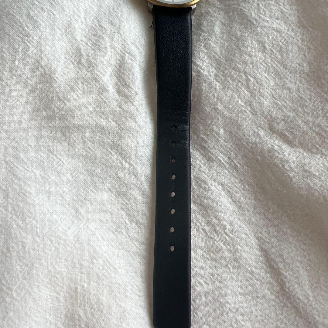 ARNE JACOBSEN レザーベルト時計 バンカーズ