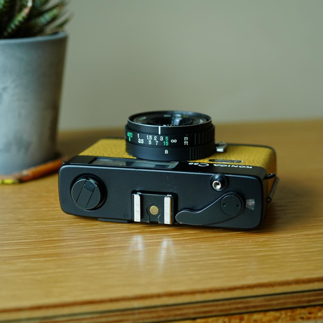 Konica C35 flash matic ブラック×イエロー【整備済完動品】