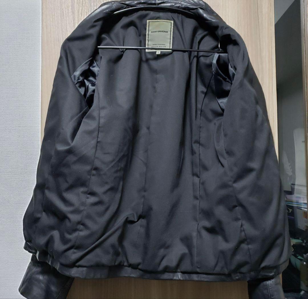 ☆レア☆ nano universe 馬革 レザージャケット Lサイズ