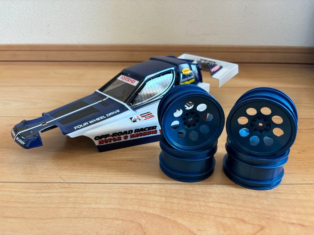【新品！ホイール付き！】京商 ターボオプティマ ボディ＆ブルーホイール！