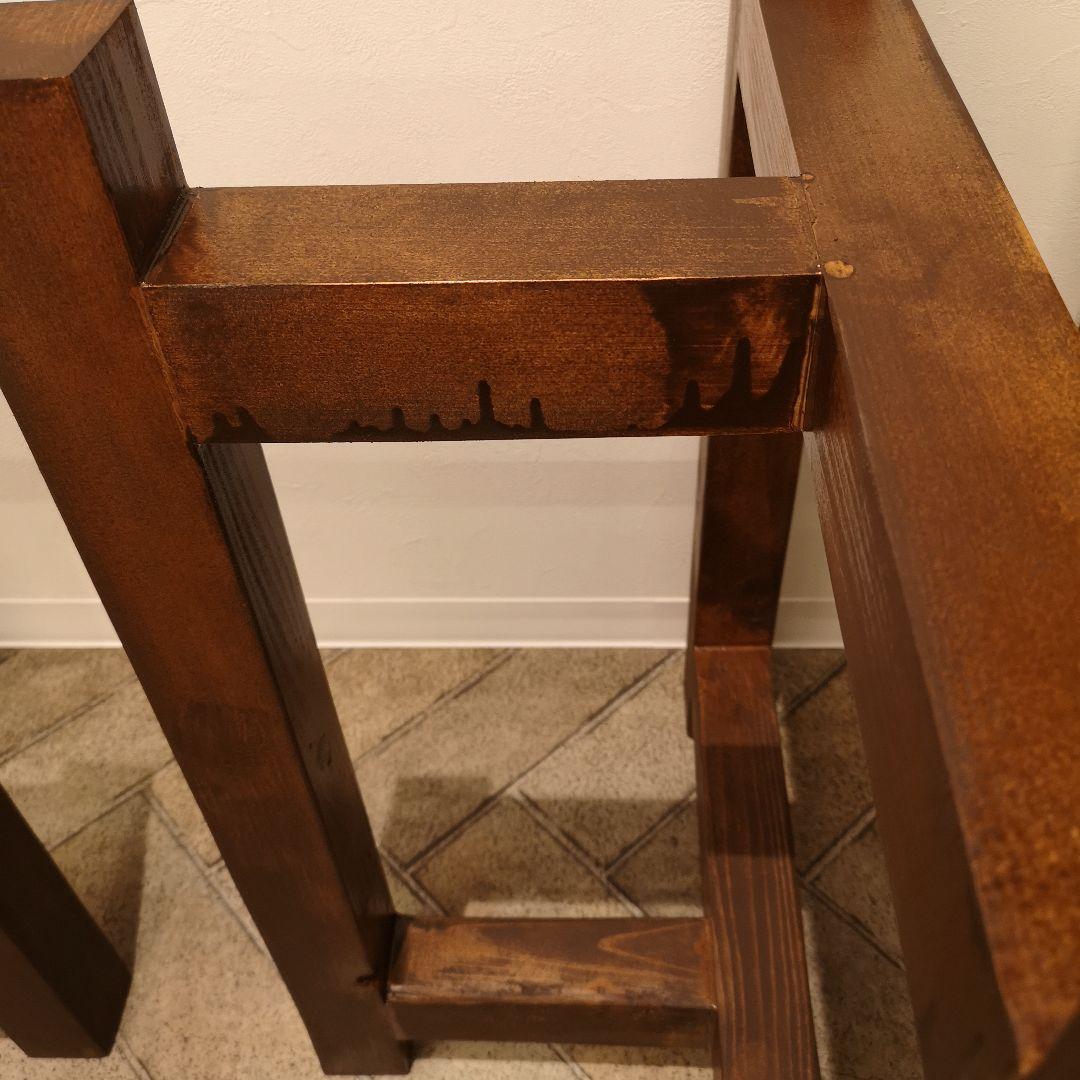 一枚板　テーブル　脚　檜